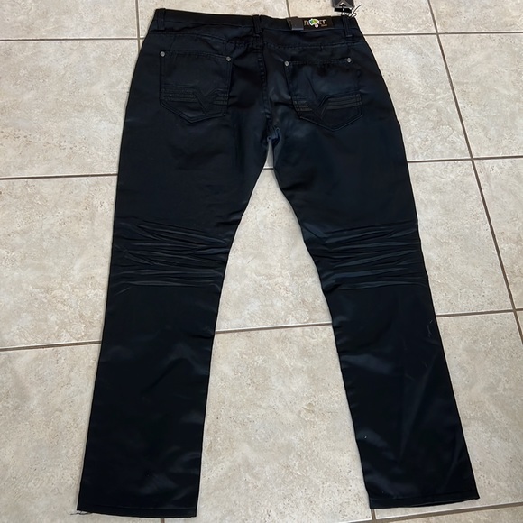 Reset Denim Jeans Size 38/30 Black New With Tags - Picture 7 of 11